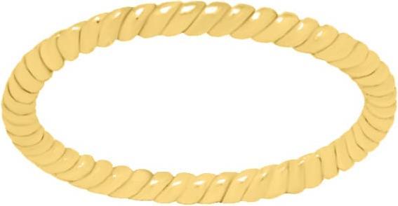 Immagine prodotto Candy Anello a tortiglione, argento 925, placcato oro (50)