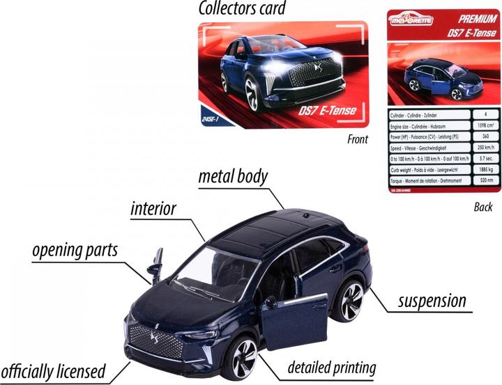 Actual product image Majorette Premium Cars DS7, black