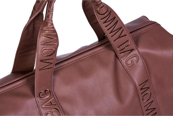 Produktbild Childhome Wickeltasche Mommy Bag Signatur Leder dunkelbraun