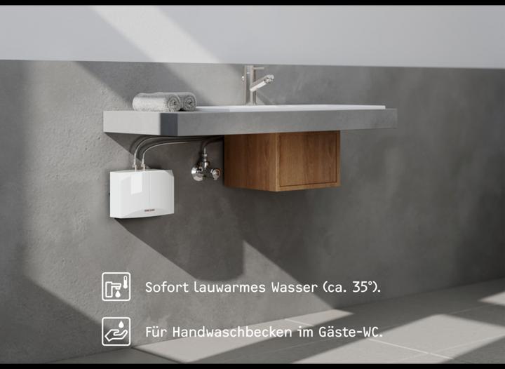 Produktbild Stiebel Eltron DNM 6 Mini-Durchlauferhitzer nur fürs Handwaschbecken, 5,7 kW, ohne Stecker, Festanschluss 230V,VDE