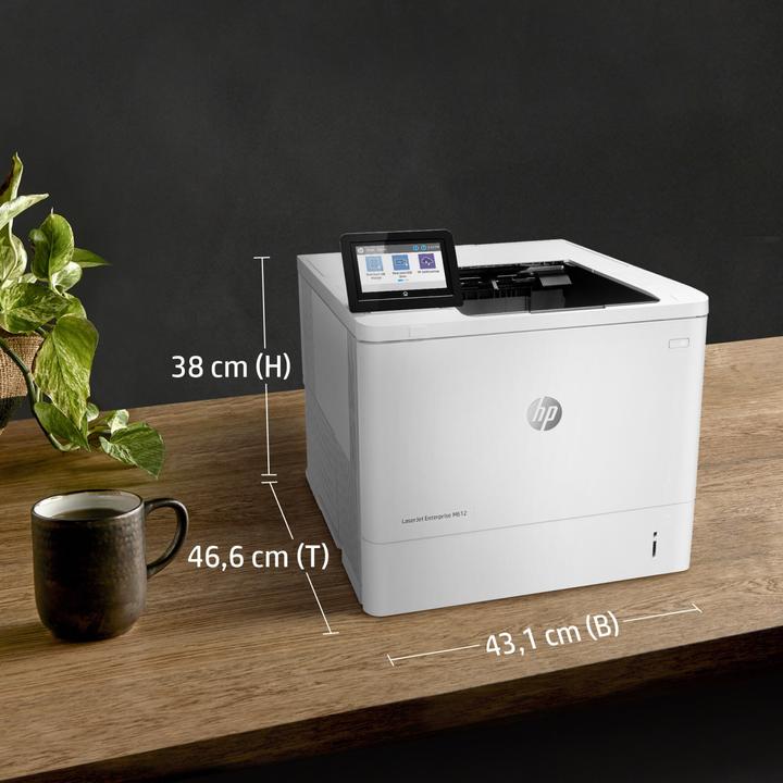 Actual product image HP LaserJet Enterprise M612dn (Laser, Black and white)