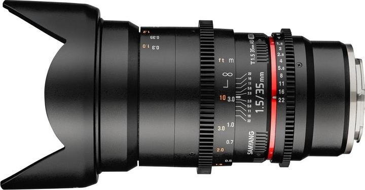 Actual product image Samyang 35mm T1.5 VDSLR II MFT (Micro Four Thirds, full size, APS-C / DX)