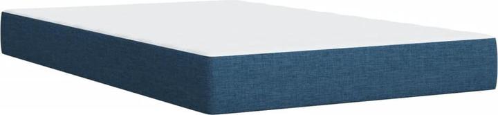 Actual product image VidaXL Box spring bed Upholstered bed Double bed Mattress Blue 160x200cm Fabric (160 x 200 cm, 160 x 200 cm)
