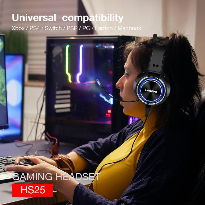 Image du produit Lenovo Casque de jeu HS25 (Filaire)