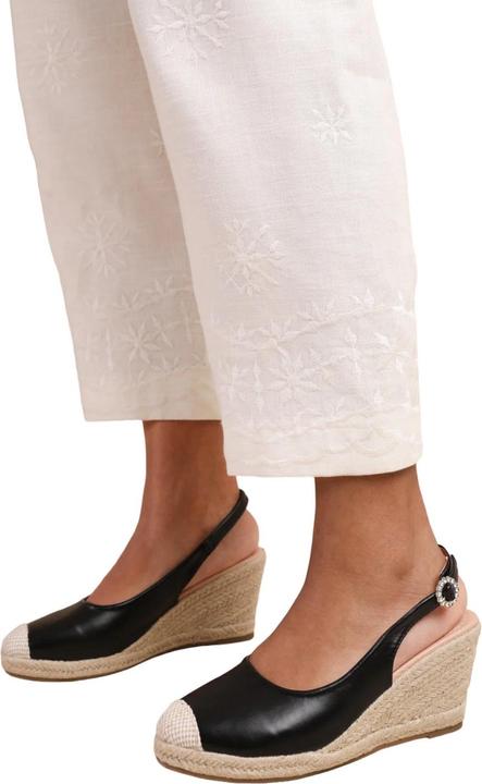 Actual product image Where's That From Womens/Ladies Nevada Diamante PU Sling Back Wedge (37)