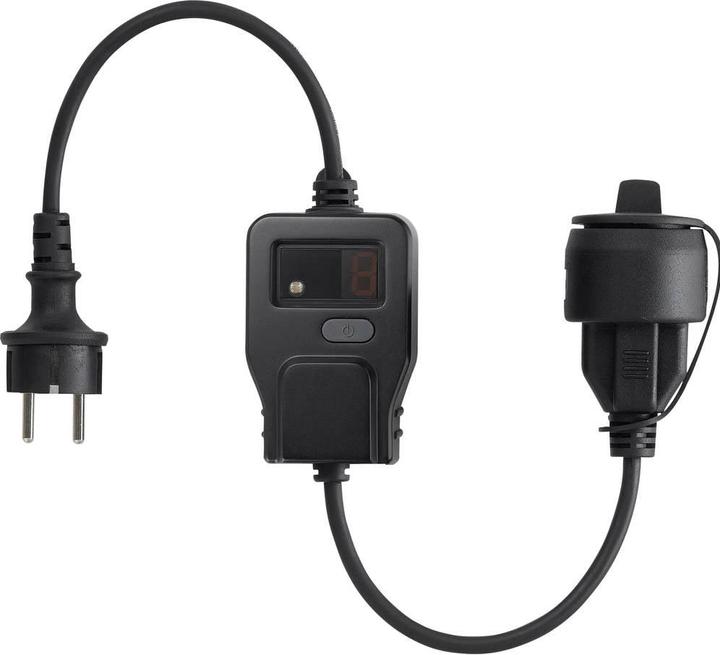 interBär 8813-004.01 Interruttore crepuscolare nero 230 V da 1 a 9 h