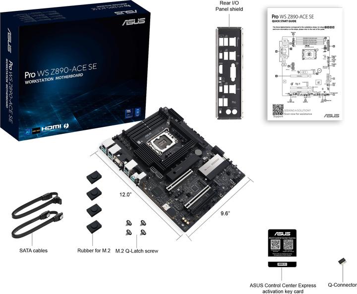 Produktbild ASUS PRO WS Z890-ACE SE (LGA 1851, Intel Z890, ATX)