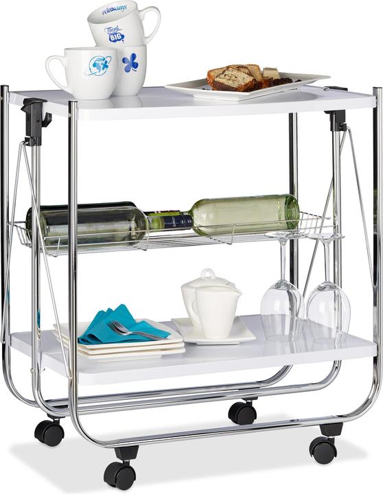 Immagine prodotto Relaxdays Carrello portavivande pieghevole