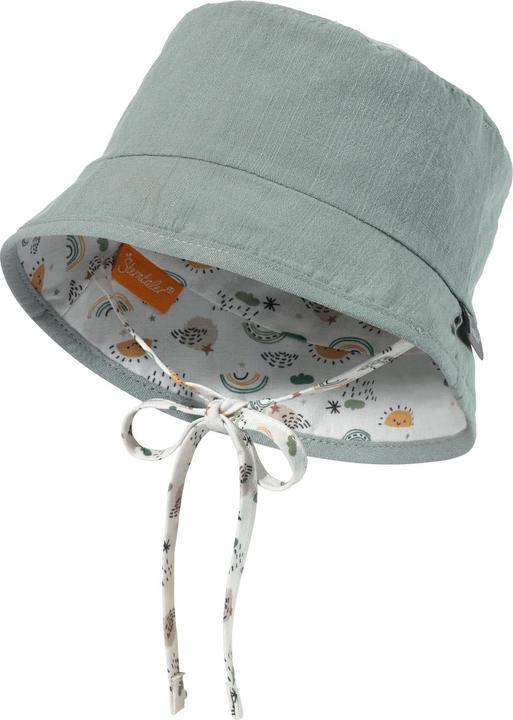 Actual product image Sterntaler Sun hat with neck protection rainbow stone green size 47 (47)