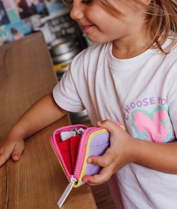 Produktbild Hello Hossy Mini Mauve Münzgeldbörse - Lila / Gelb / Pink
