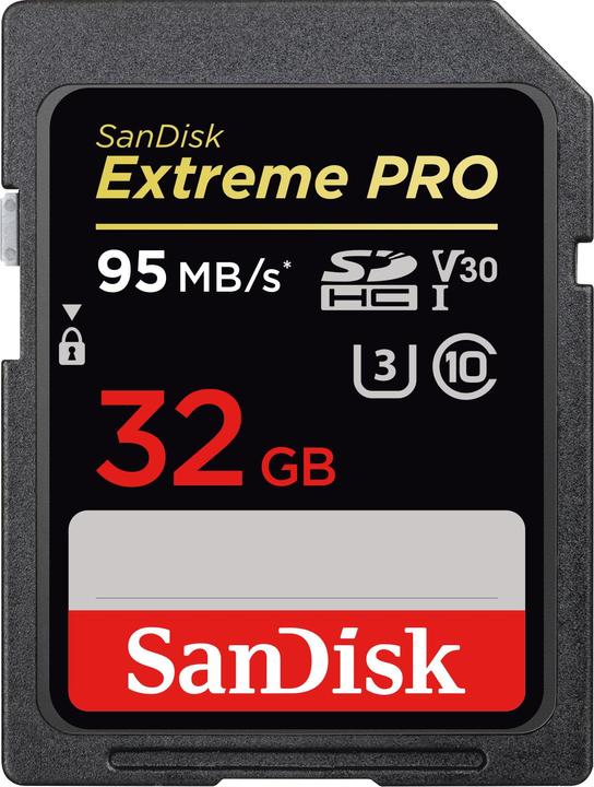 SanDisk Extreme Pro SDHC U3 (32 GB, SDHC, U3, UHS-I)