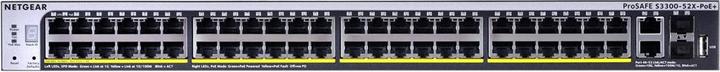Actual product image Netgear GS752TXP: 48 Port Smart Switch (52 ports)