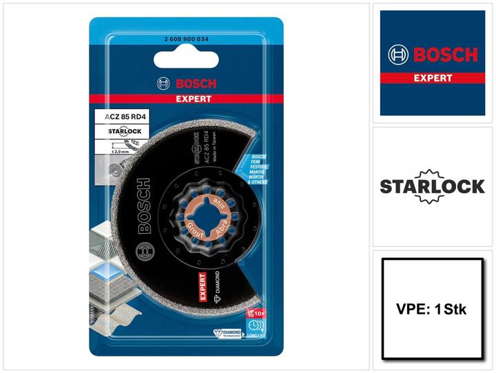 Actual product image Bosch Professional Zubehör Segment saw blade EXPERT Grout Segment ACZ 85 RD4 Diamond 1 piece 2 mm pcs.