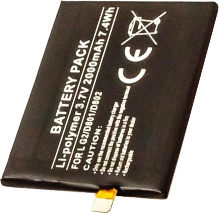 AccuCell Batterie LG G2 Batterie BL-T7, LG D801, D802, G2
