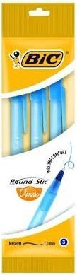 Bic Round Stic (Blu, 3 x)