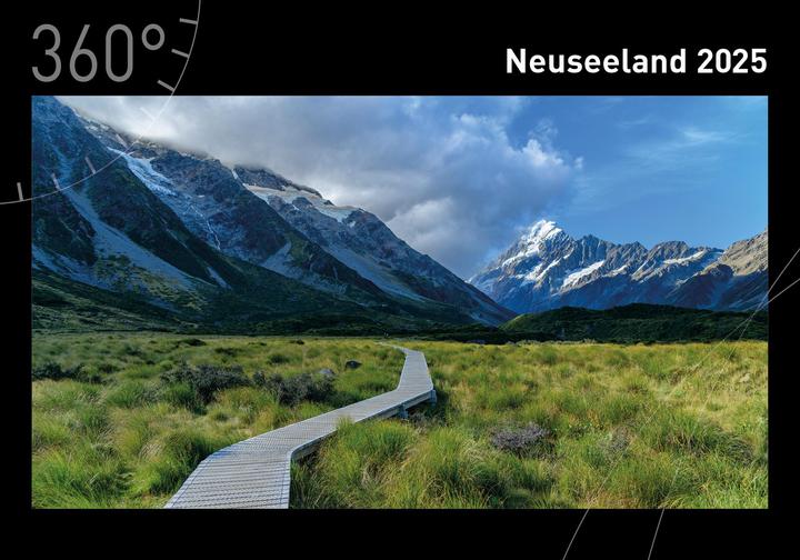 Produktbild 360° Neuseeland Premiumkalender 2025 (50 x 35 cm, Deutsch)