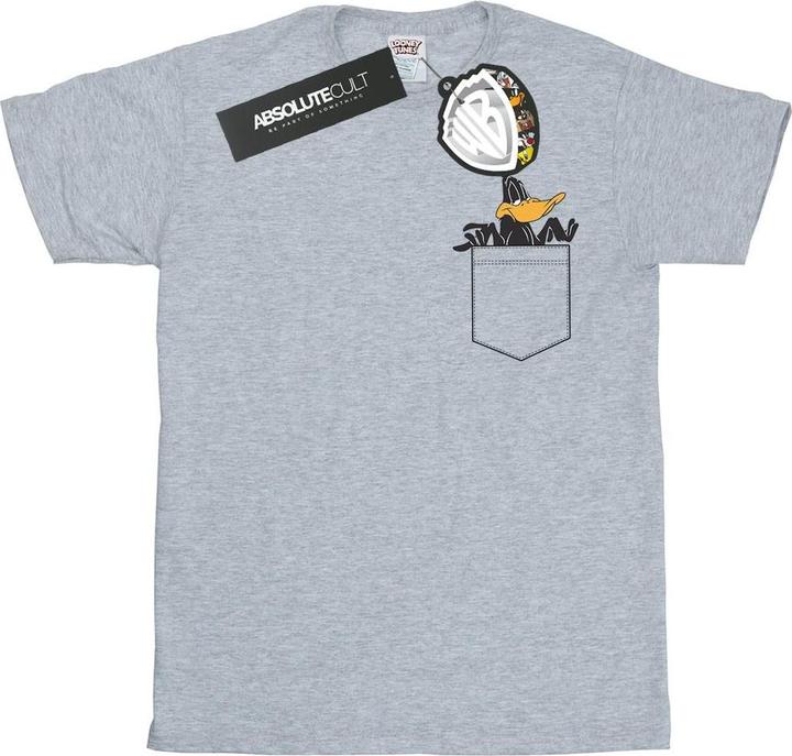 Produktbild Looney Tunes Daffy Duck Faux Pocket TShirt Jungen (140, 146)