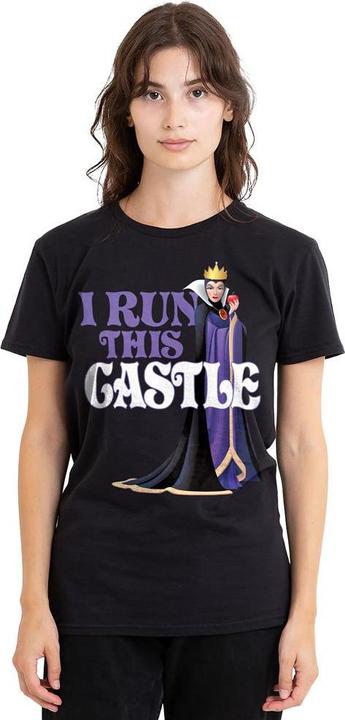 Actual product image Disney Villains Unisex Adult I Run This Castle Evil Queen Mothers Day T-Shirt (XL)