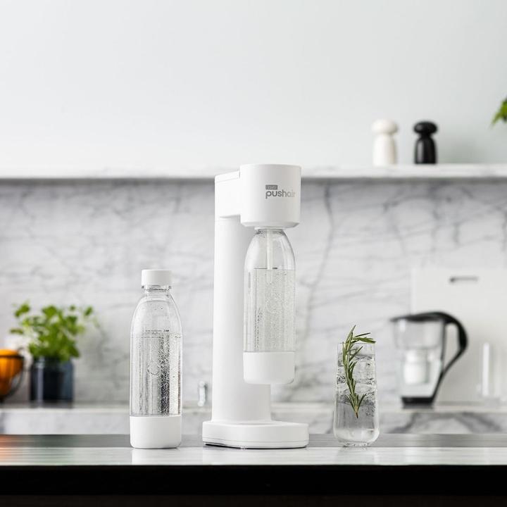 Produktbild Dafi PUSHAIR Wassersauger weiss Siphon + CO2-Patrone + 0 7 Flasche