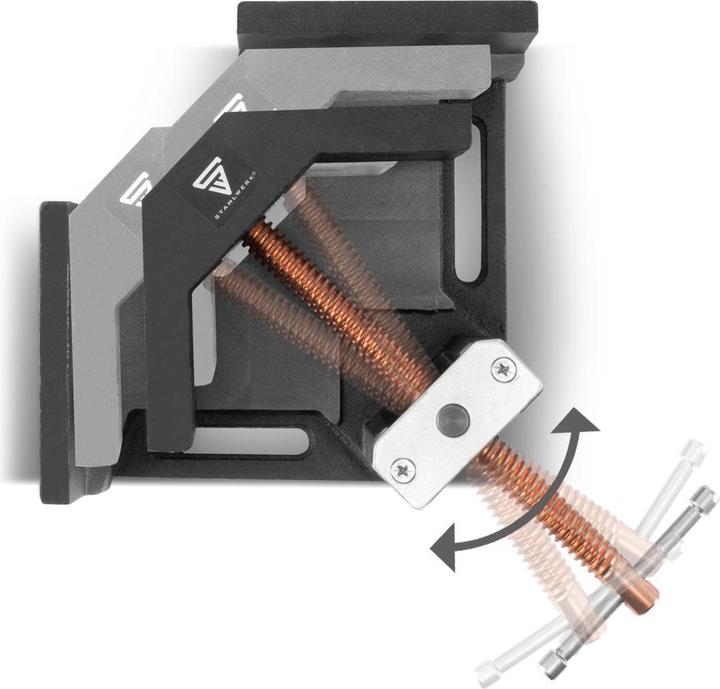 Produktbild Stahlwerk Schweisswinkelklemme Winkelspanner mit 90° Winkel und 100 mm Maulweite