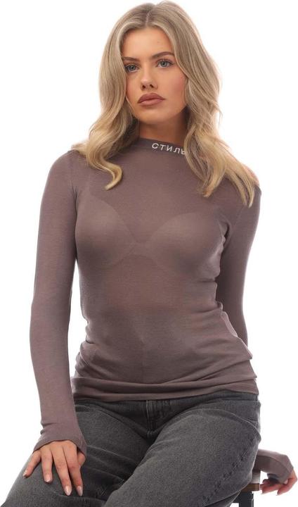 Actual product image Heron Preston Womens/Ladies CTNMB Crew Neck Cold Shoulder Sweatshirt (38 D)