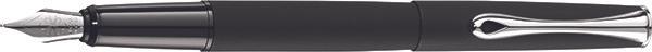 Actual product image Diplomat Fountain pen Esteem Lapis black stainless steel nib M (Matt black, 1 x)
