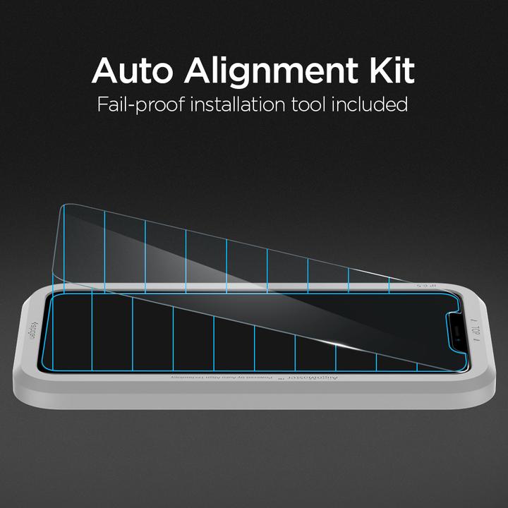 Produktbild Spigen Tempered Glass Alm Glas.Tr Slim 2-Pack Iphone 11 (2 Stück, Apple iPhone 11)