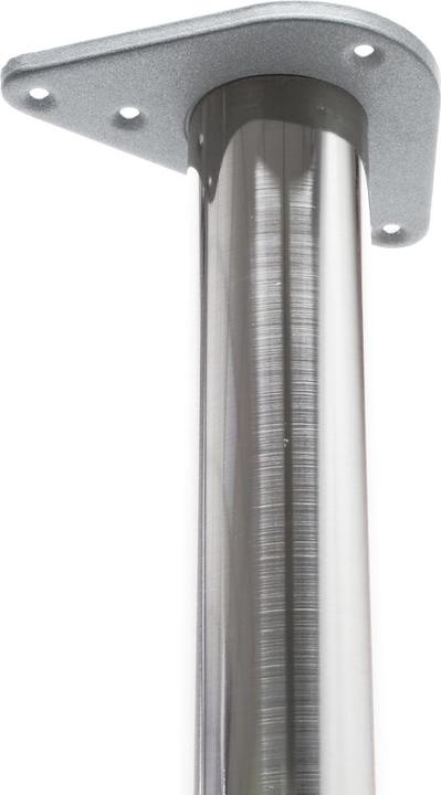Actual product image Wiltec Stainless steel Table legs set of 4 Nickel Furniture foot adjustable Ø60mm 710mm