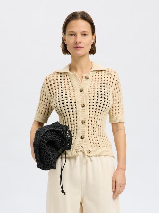 Produktbild Selected Femme Häkel-Look Strickjacke (XL)