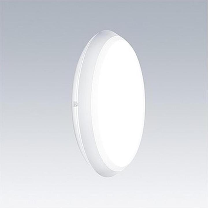 Immagine prodotto Thorn Apparecchio LED in plastica Katona 16,3W 3000K 1850lm Konv IP65 Ø307x58mm (1850 lm)