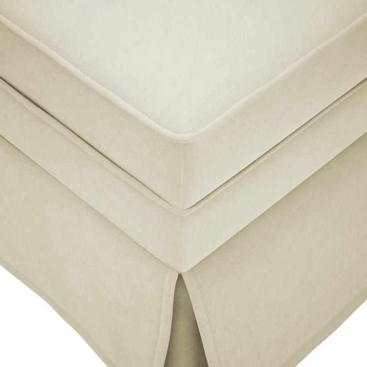 Produktbild VidaXL Chaiselongue mit Nackenrolle und Rechter Armlehne Creme Samt