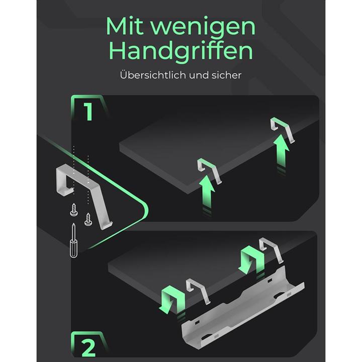 Produktbild Icy Box Kabelmanagementwanne (Kabeldurchlass, 61 cm)
