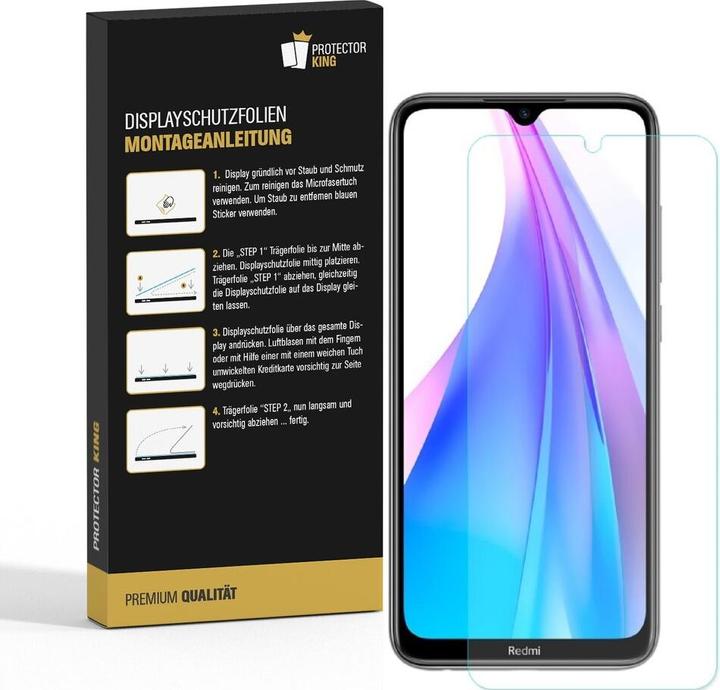 Produktbild Protectorking 6x Premium Displayschutzfolie 3D KLAR (6 Stück, Xiaomi Redmi Note 8)