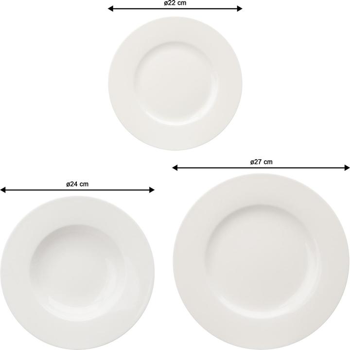 Actual product image Vivo by Villeroy & Boch Basic White Starter Set (18 Piece)
