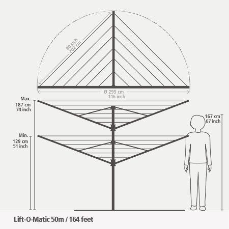 Produktbild Brabantia Lift-O-Matic (50 m)