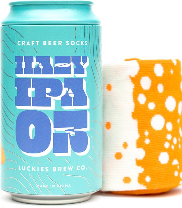 Actual product image Luckies Craft Beer Socks - Hazy Ipa (Single pack, 41 - 45)