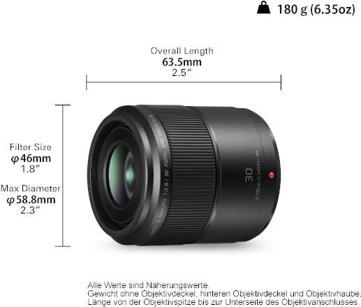 Actual product image Panasonic 30mm f/2.8 Macro ASPH. Mega O.I.S. (Micro Four Thirds, Micro Four Thirds)