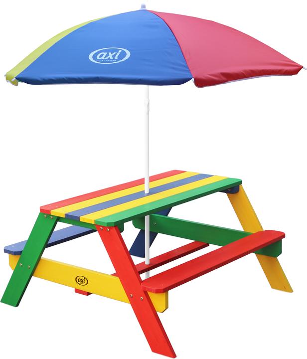 Produktbild Axi Nick Picknicktisch Regenbogen - Sonnenschirm Regenbogen