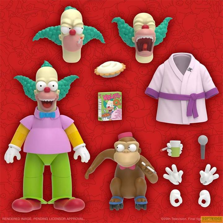 Actual product image Super7 Les Simpson figurine Ultimates Krusty the Clown 18 cm