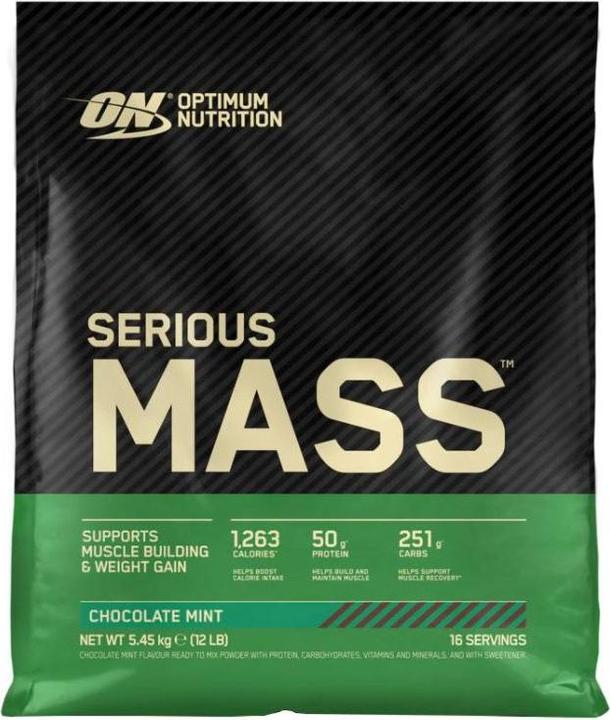 Actual product image Optimum Nutrition Serious Mass (Mint, 1 pcs., 5450 g)