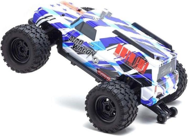 Image du produit Kyosho Monster Truck Mad Wagon VE 3S, 4WD, bleu, 1:10, ARTR (RTR Prêt à fonctionner)
