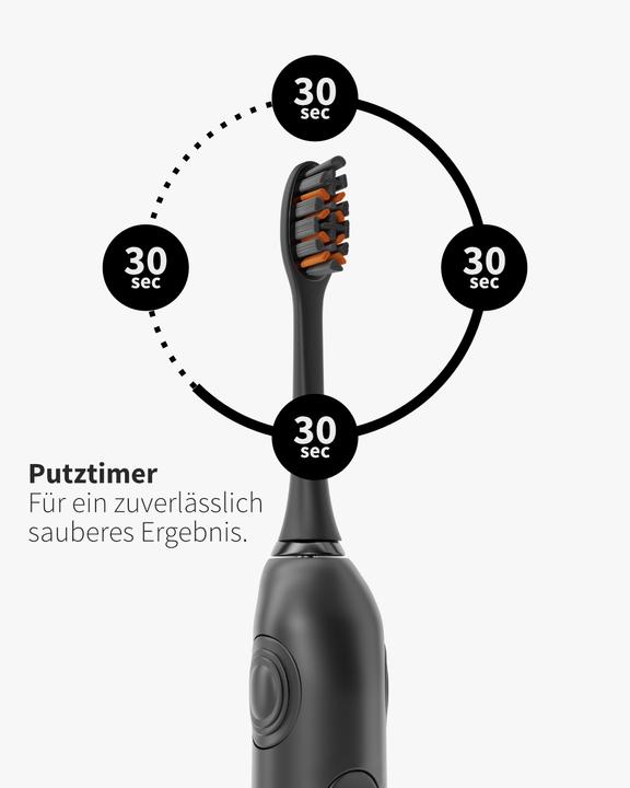 Actual product image Zahnheld Sonic toothbrush + oral irrigator black (Sonic toothbrush)