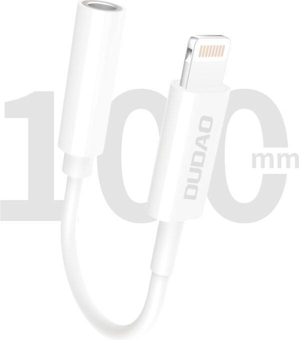 Produktbild Dudao Audio Adapter L16i Lightning to Mini Jack 3.5mm (white) (Lightning, 3.5mm Klinke)