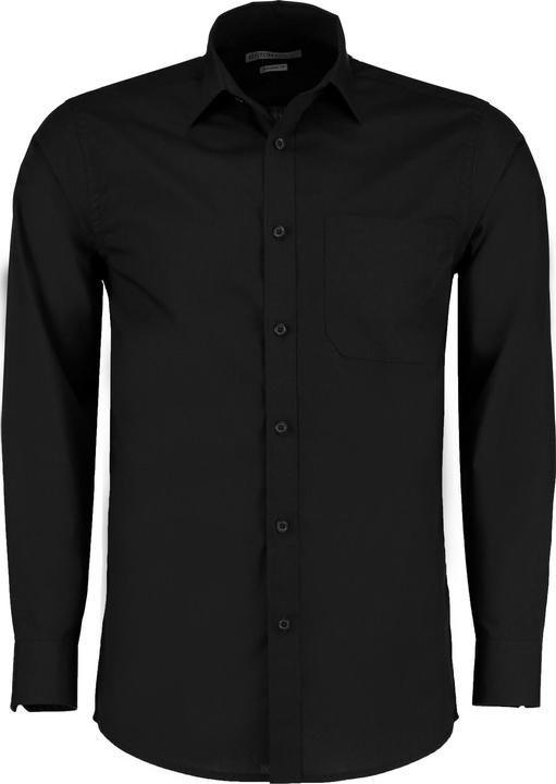 Kustom Kit Langarm Poplin Shirt