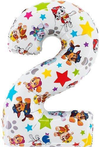 Produktbild Grabo Balloons XL Paw Patrol Zahlen 2 Ballon