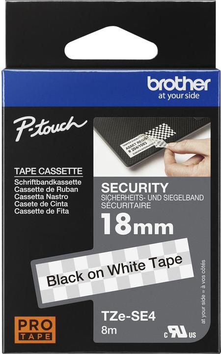 Produktbild Brother TZe-SE4 (1.80 cm, Schwarz, Weiss)