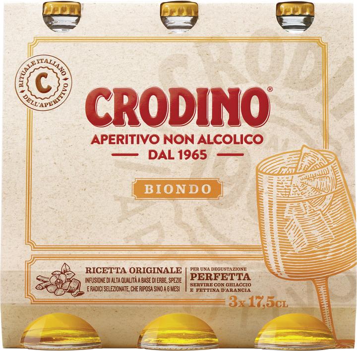 Actual product image Crodino Biondo, 3x17.5cl