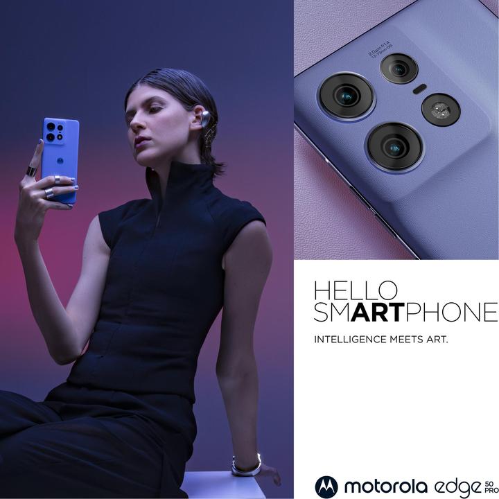 Productafbeelding Motorola Edge 50 Pro (512 GB, Luxe lavendel, 6.65", SIM + eSIM, 50 Mpx, 5G)