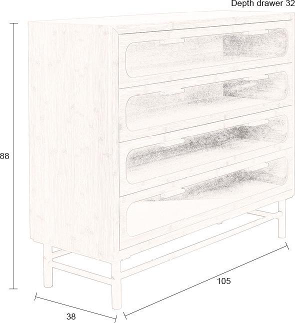 Produktbild Dutchbone Caroun Cabinet Wide (105 x 38 x 88 cm)