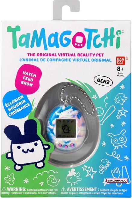 Actual product image Bandai Tamagotchi Original Sky Shell | Tamagotchi Original Cyber Pet 90s Adults and Kids Toy with Ch